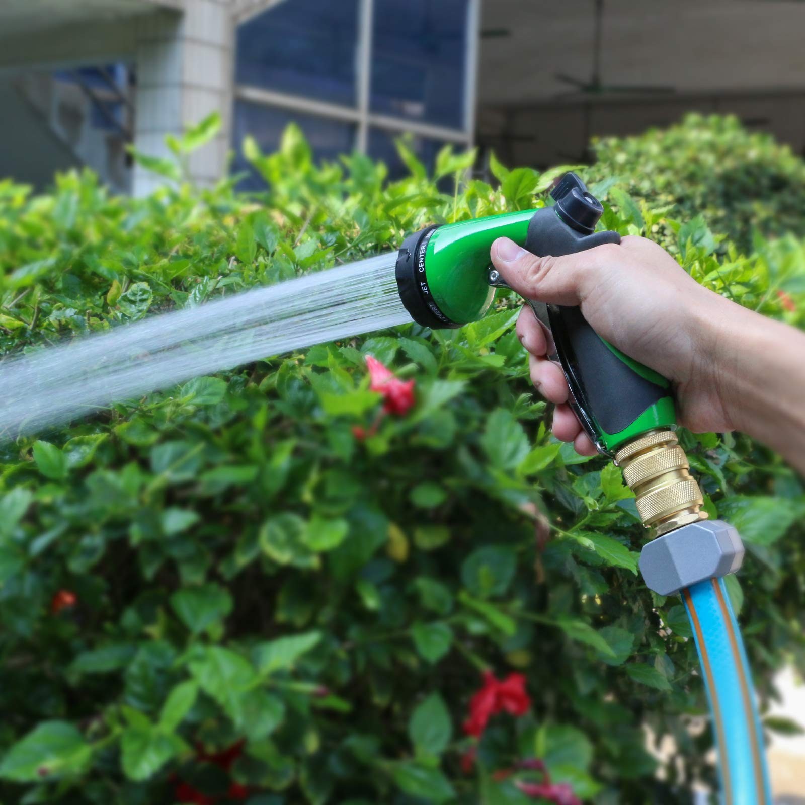 STYDDI Brass Full Flow Garden Hose Quick Release 3 Male and 3 Female, Golden