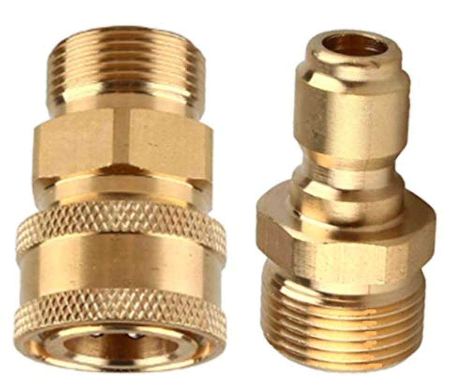 MIZORLIE Pressure Washer Adapter Set,M22-15mm Male 1, Yellow M22-15mm