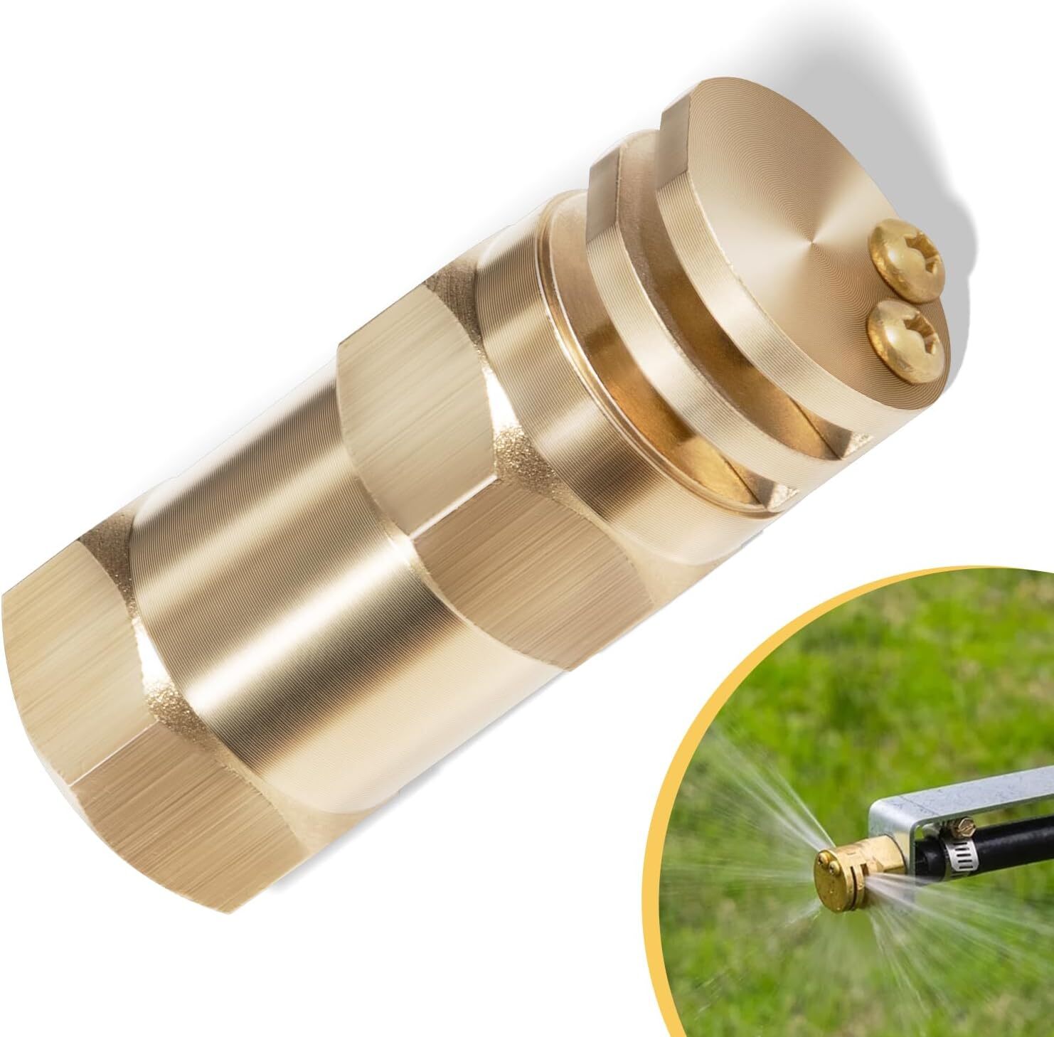 Boomless Spray Nozzle 1/2″ FPT #20 Orifices (90° & 180° Caps) 5.9 GPM 6542-1FBA#