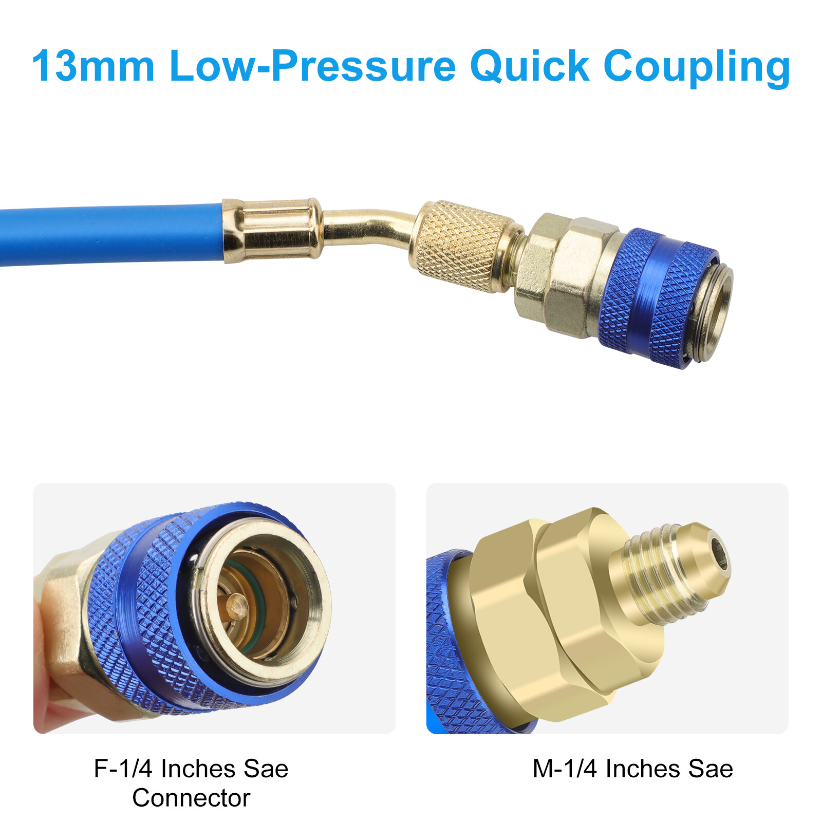 Oil & Dye Injector 30ml/1oz Manual Compressor R134A Quick Coupler Connector