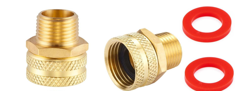 2 Pack Swivel 3/4″GHT Female x 1/2″NPT Male Connector,GHT to NPT Garden Hose(K20