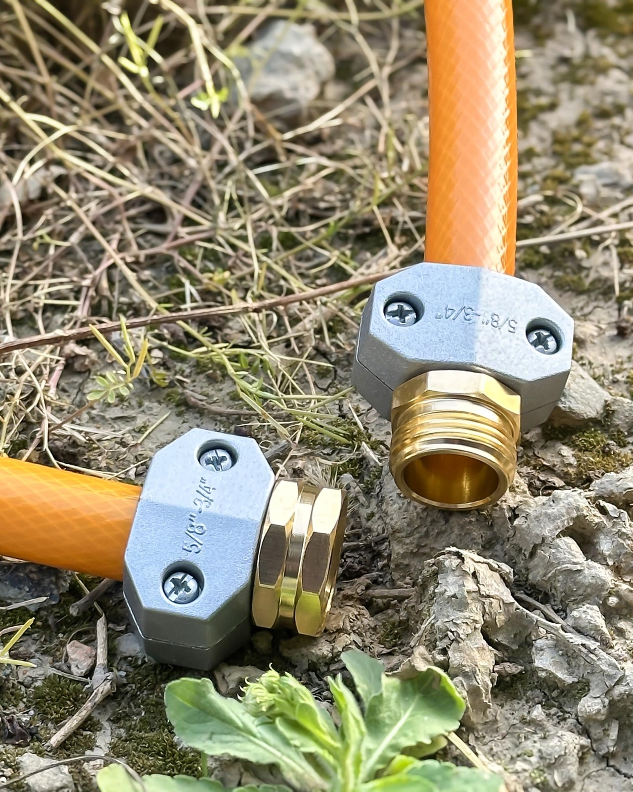 Hose Repair Kit for Garden and 5/8″ 3/4″, 4 Pack(2Female + 2Male)