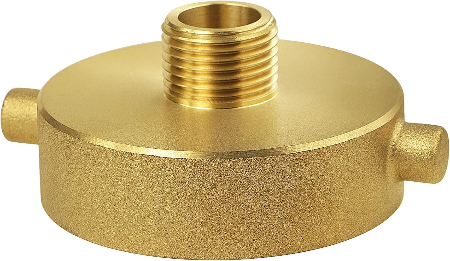 NOVINO Fire Hydrant Hose Adapter 2-1/2″ 2-1/2"NH x 3/4"GHT, Brass