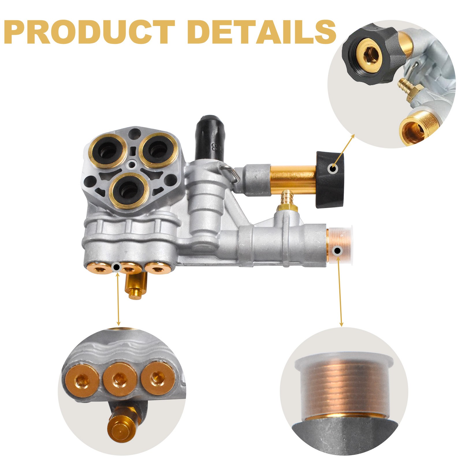 For Simpson Cleaning 7108366 Manifold Kit for 510020 520006 Pressure Washer Pump