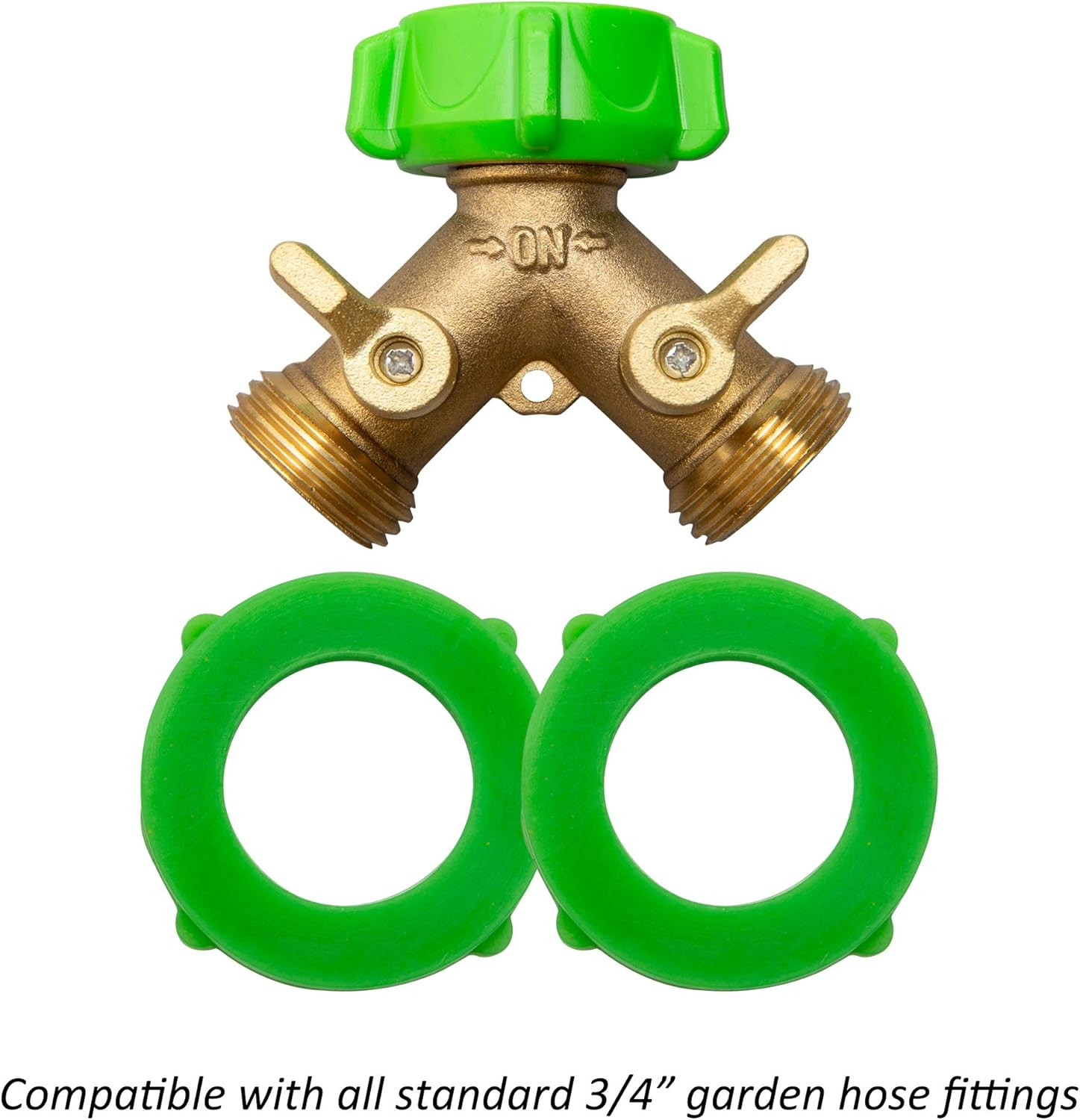50Pcs Green Leak Preventing Silicone Washer Gasket for Standard 3/4″ Garden Hose