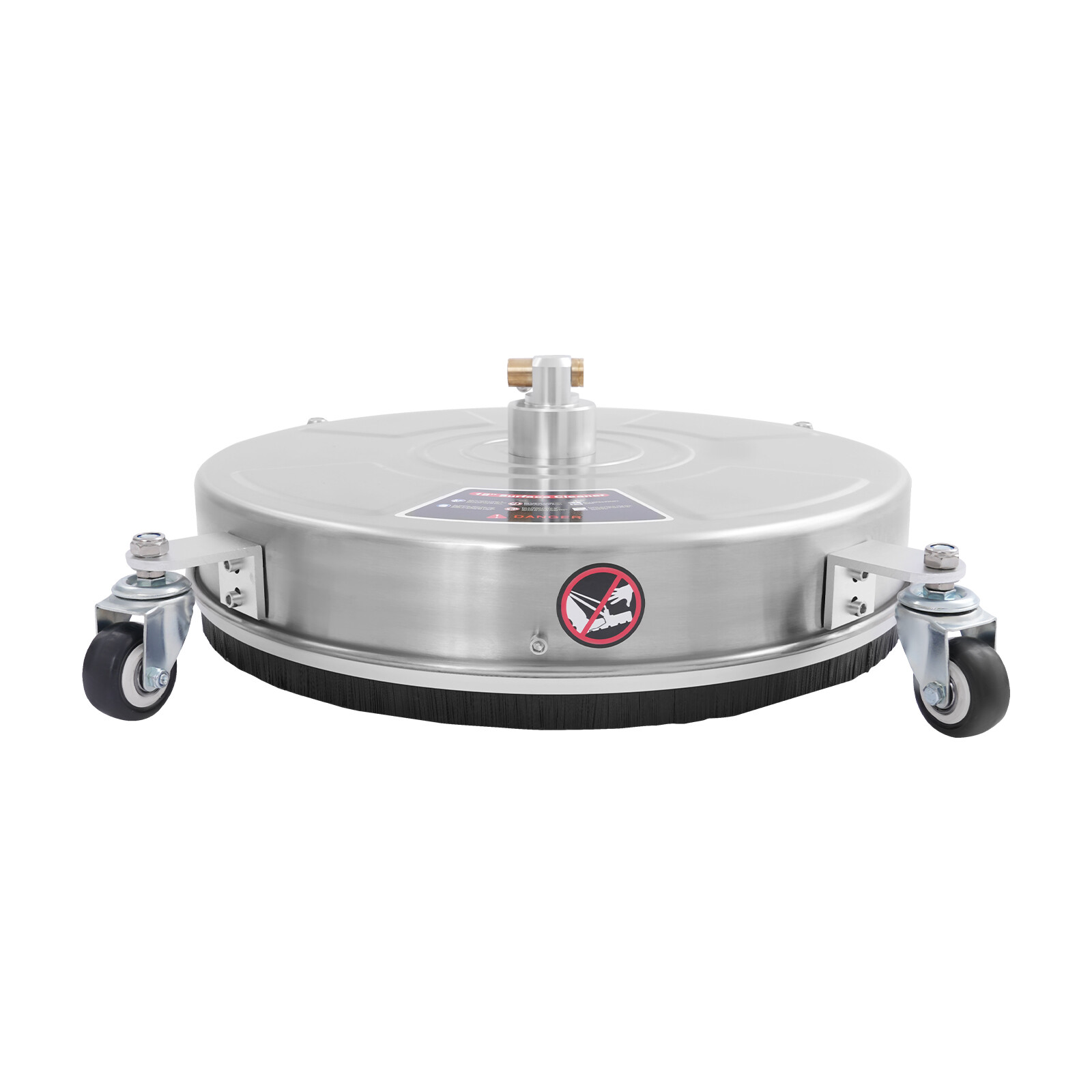 Stainless Steel Round Surface Cleaner with 2 Nozzles, 5000 PSI Power