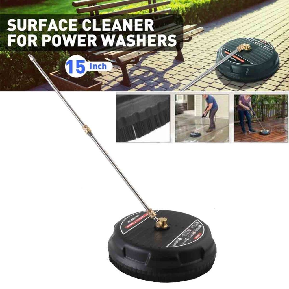15″ Flat Surface Cleaner Water Pressure Washer 4000PSI Cleaning Machine