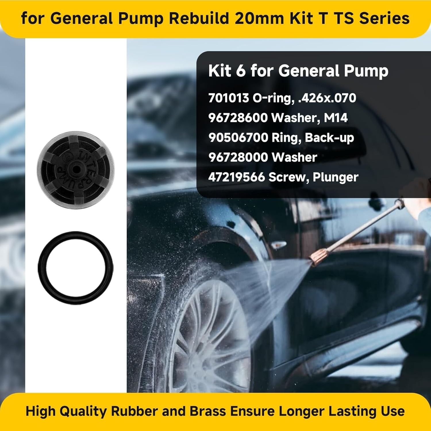 for General Pump Rebuild kit, Compatible with General Pump T/TS Series T1011 …