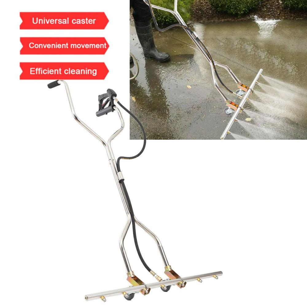 39” 5000PSI Pressure Washer Water Broom with 7 Nozzles For Hot & Cold Water