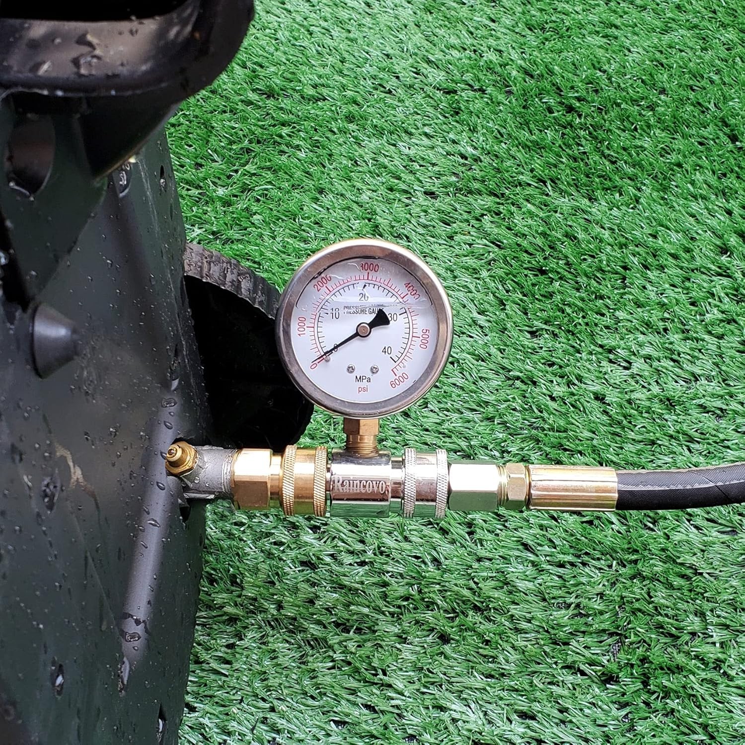 Pressure Washer Gauge, 6000 PSI, 3/8 Inch Quick Connect, Gauge for…