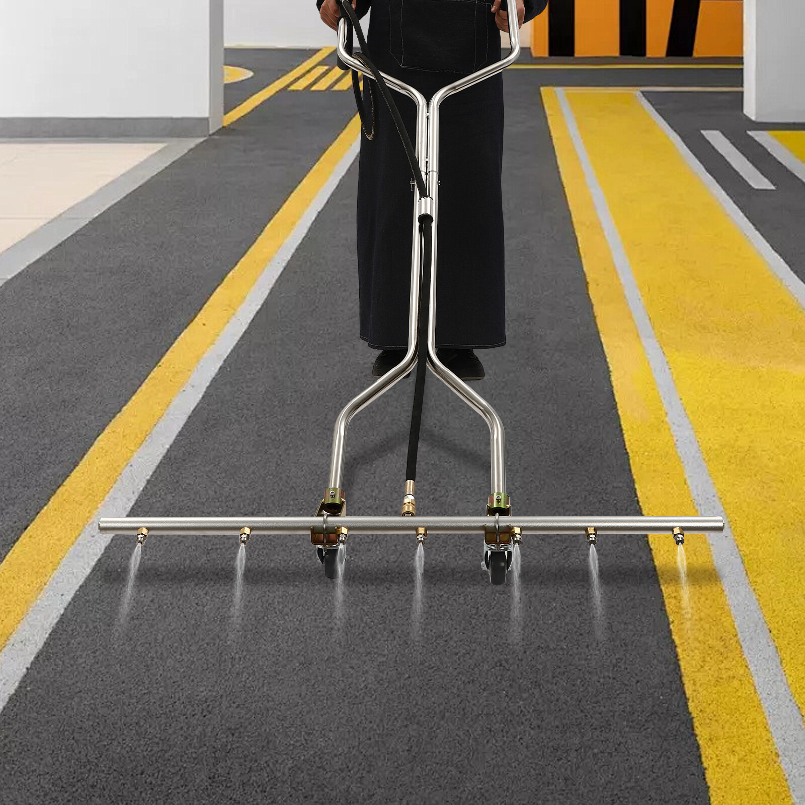 39″ 7-Hole Water Broom For Hot and Cold Water Pressure Washer 100x160cm/39*63in
