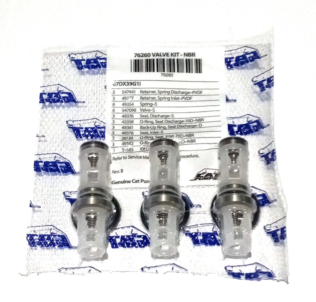 Cat Pumps 76260 Valve Kit 67DX39G1I OEM