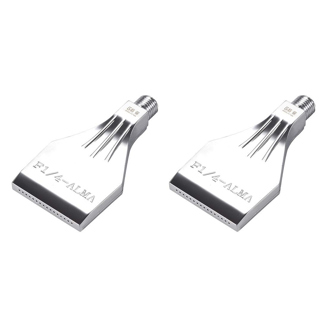 uxcell Flat Nozzle G1/4 Male 88 x 48 x 14mm / 3.46 x 1.89 x 0.55″ (L*D)