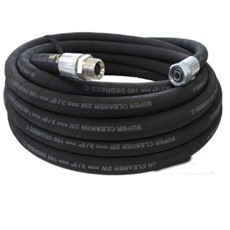 Low Marking Black/Grey Hydraulic High Pressure HOSE 3/8″x 2 Wire compact braid