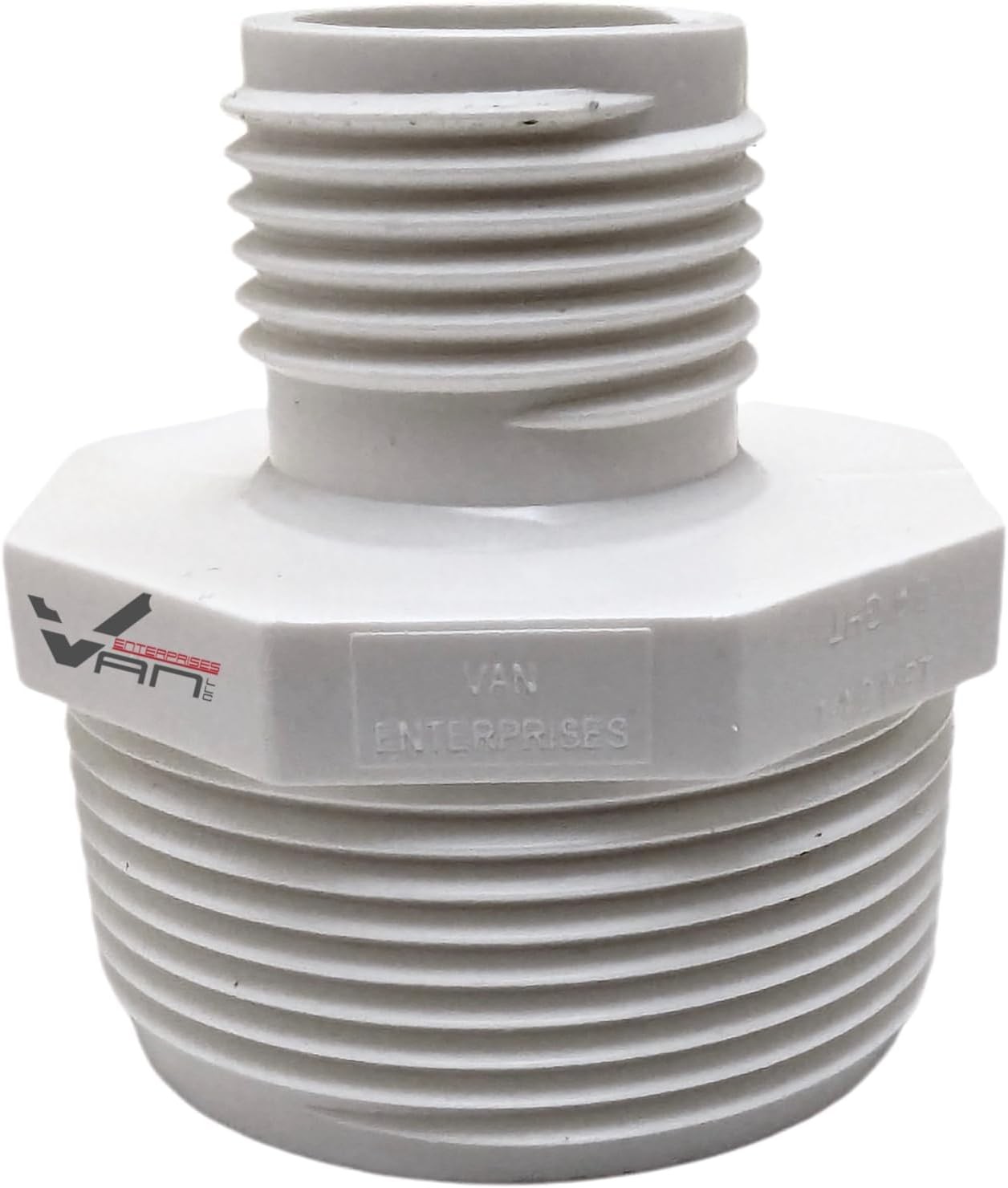 PVC Garden Hose Adapter (Male 1.5″ NPT x 3/4″ GHT) for Sump Pump and Pool…
