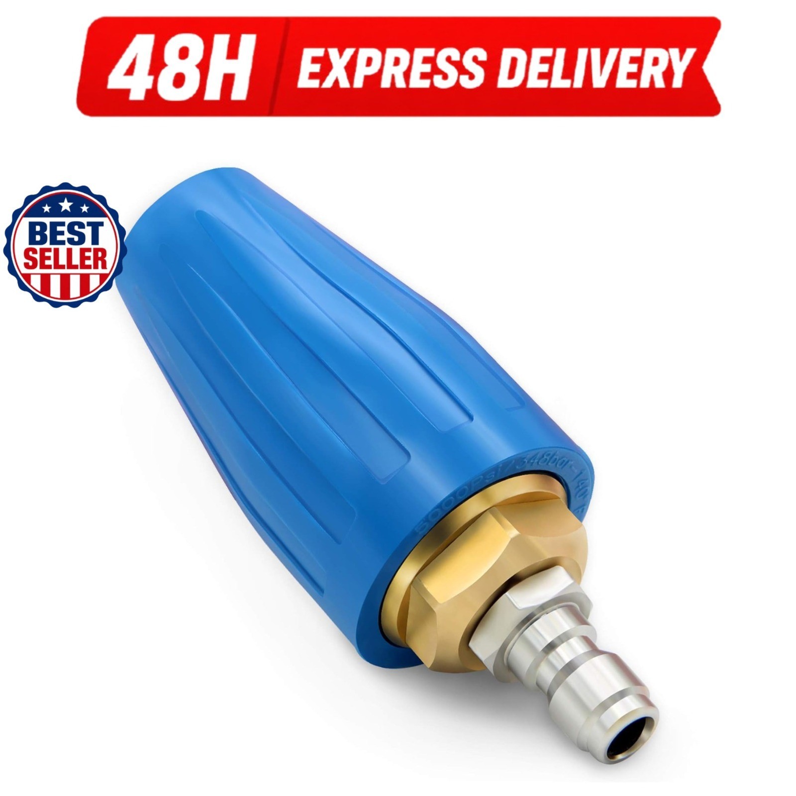 4.0 GPM Turbo Rotary Nozzle for Pressure Washer 5000 PSI Quick Connect