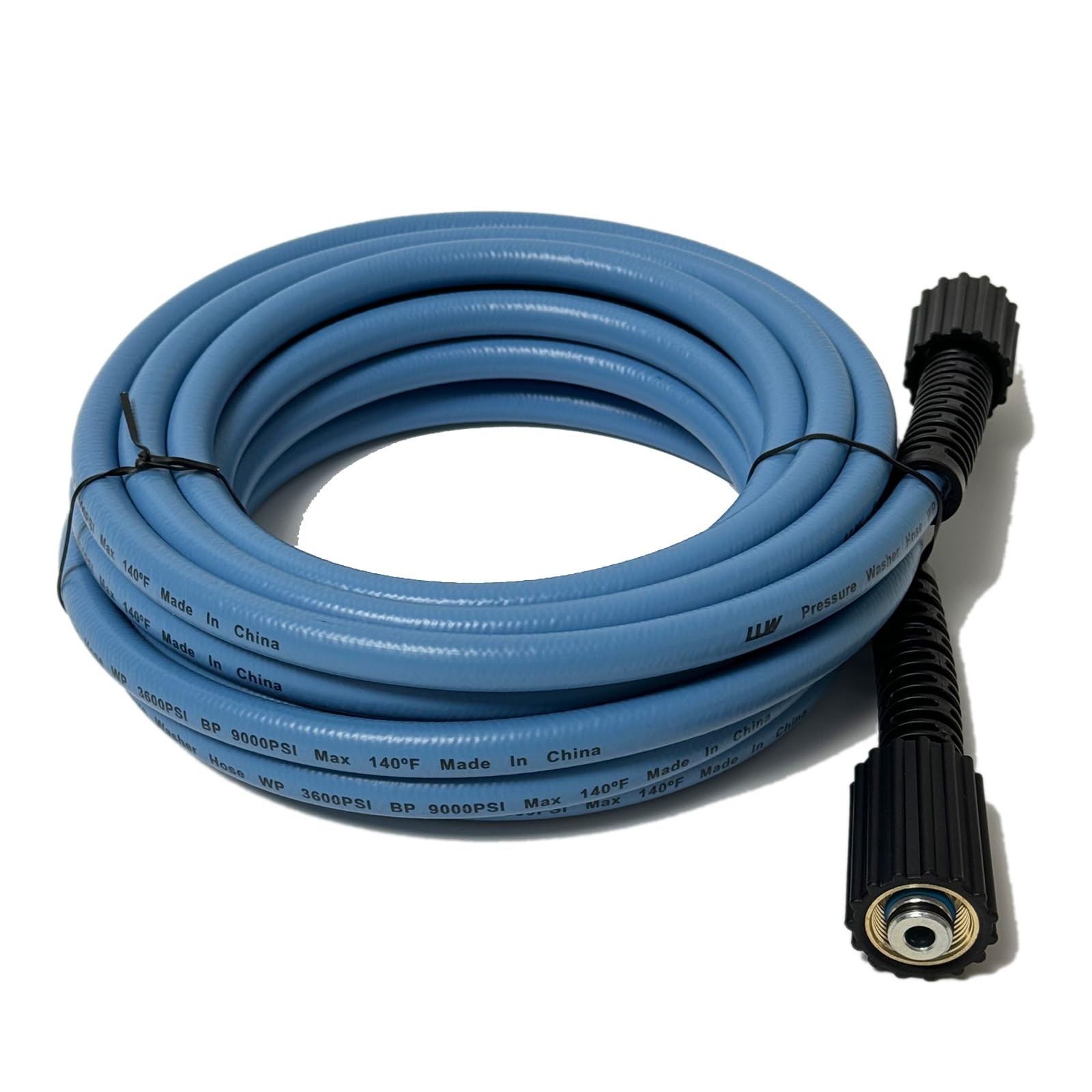 LULUW 25FT 1/4-inch High Pressure Washer 300 inches x 0.25 inches, Blue