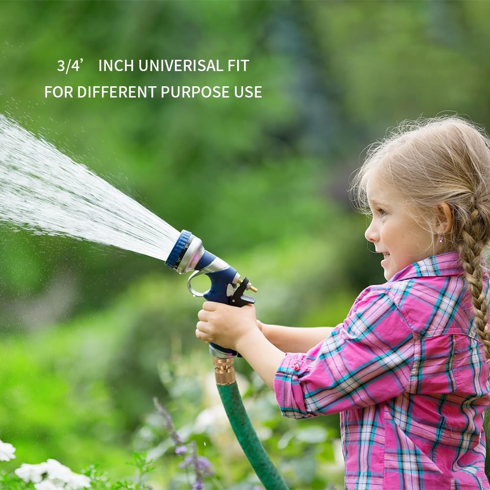 PELTEFLU Garden Water Pipe Quick Connect, Solid Brass 3/4 Inch 6 Packs,