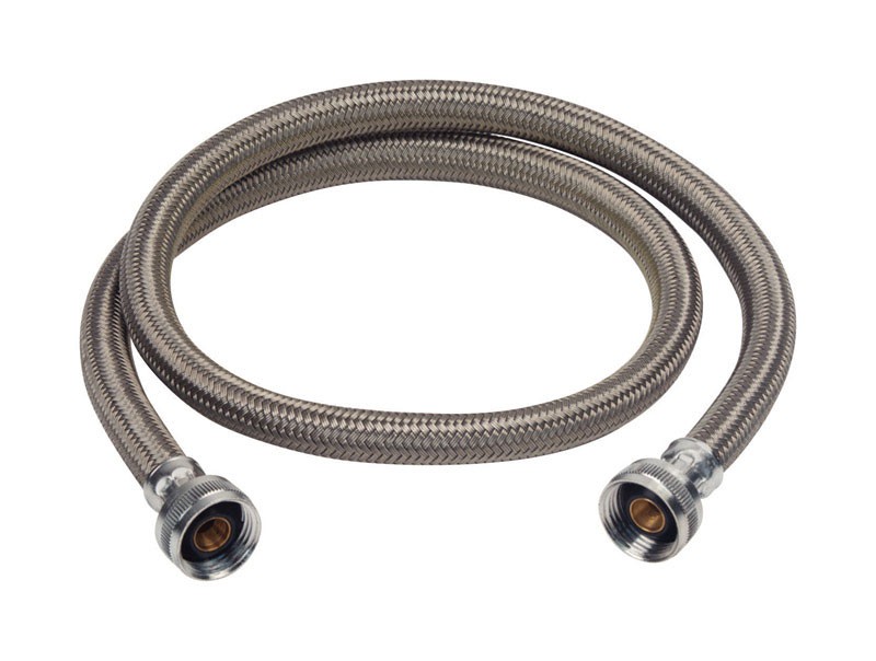BrassCraft 3/4in. FHT T X 3/4in. D FHT 5 ft. PolymerWashing Machine Supply Line