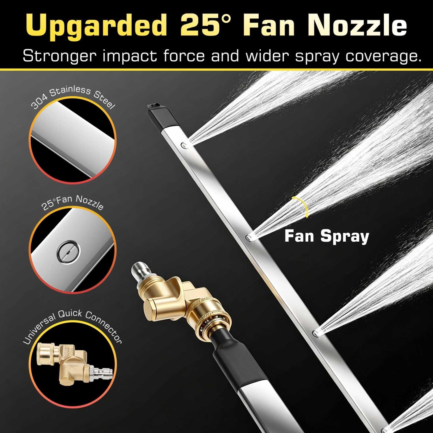 FREEYOU 40″ Upgraded Radiator Cleaning Wand Set (1 Piece), Silver