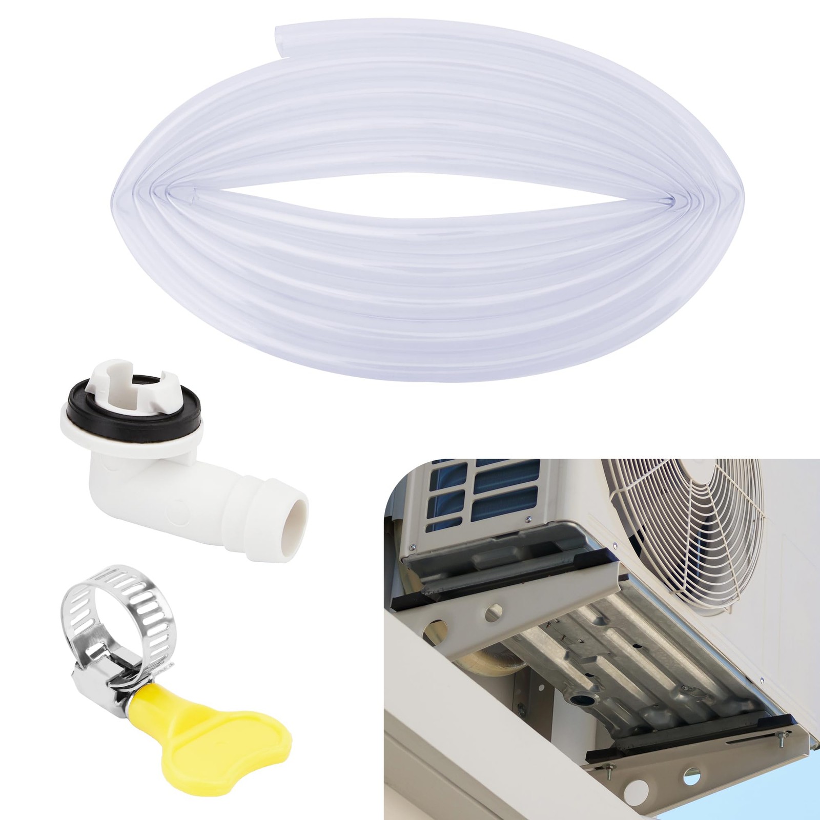 Dormercy 10Ft Air Conditioner Drain Hose, 3/5 inch 10Ft, Transparent