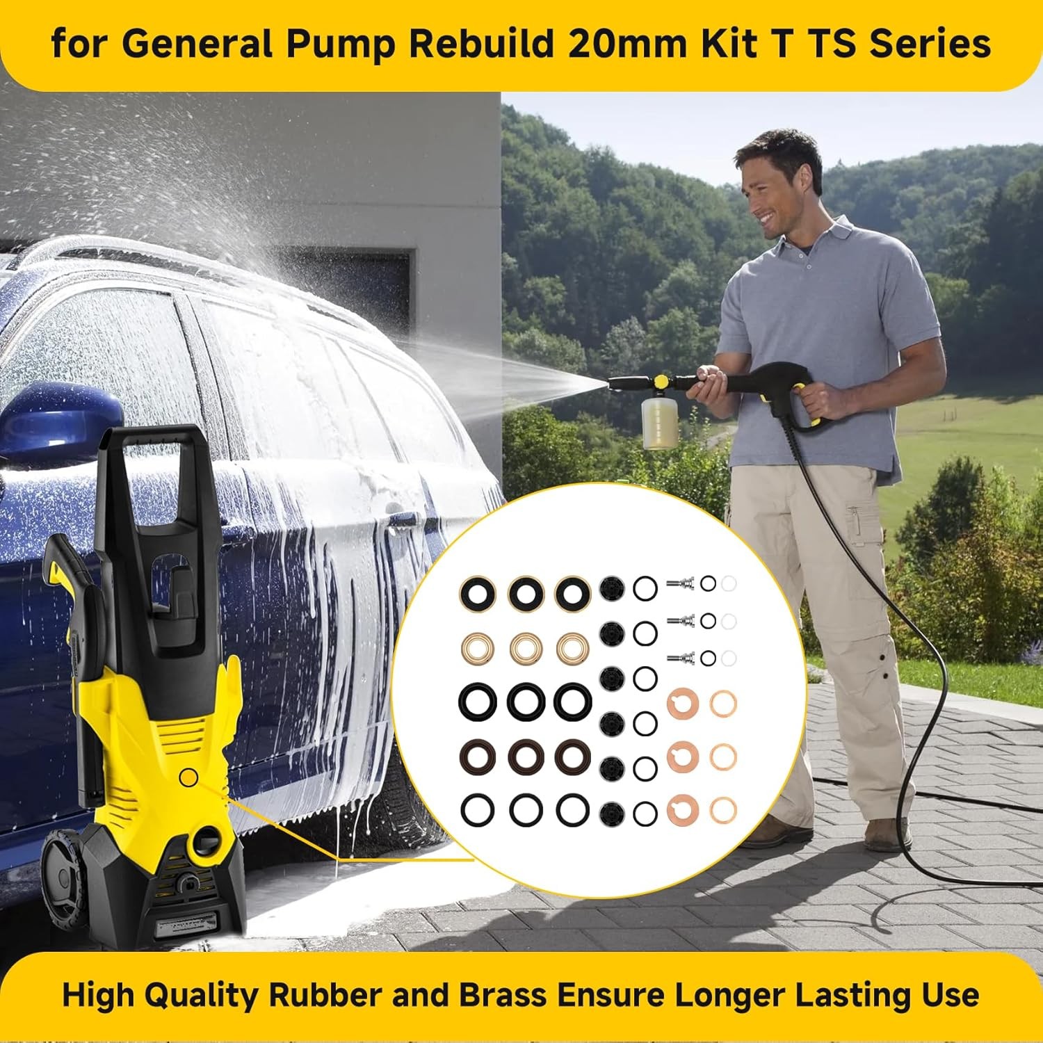 for General Pump Rebuild kit, Compatible with T/TS Series T1011…