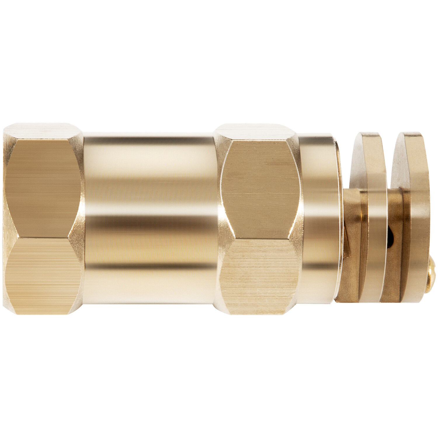 Boomless Spray Nozzle 1/2″ FPT #5 Orifices (90° 180° Caps) 2.0 GPM @ 40 PSI
