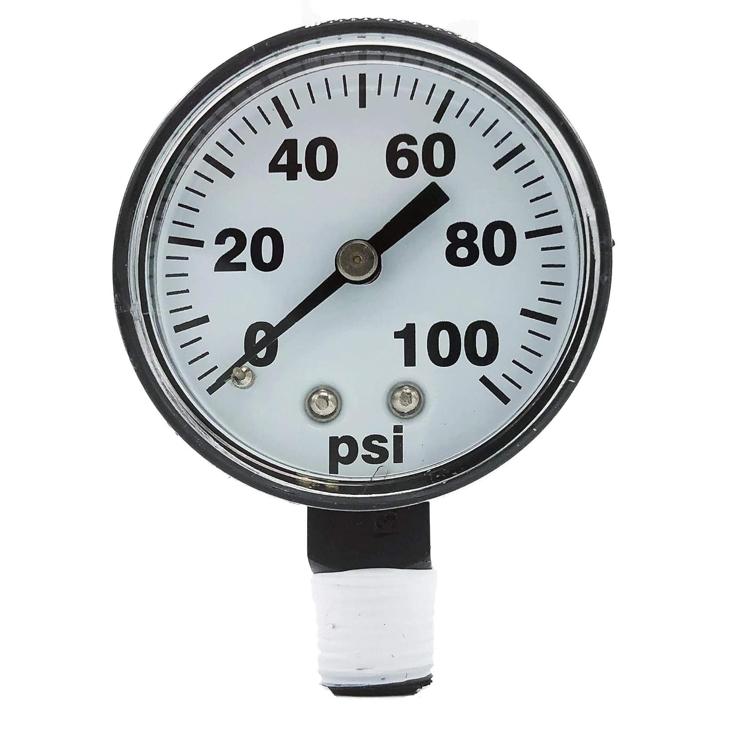 Fimco Bottom Fitting Spray Tank Pressure Gauge 5167007, 100 PSI, 1/4″ MIPT, 2″ F