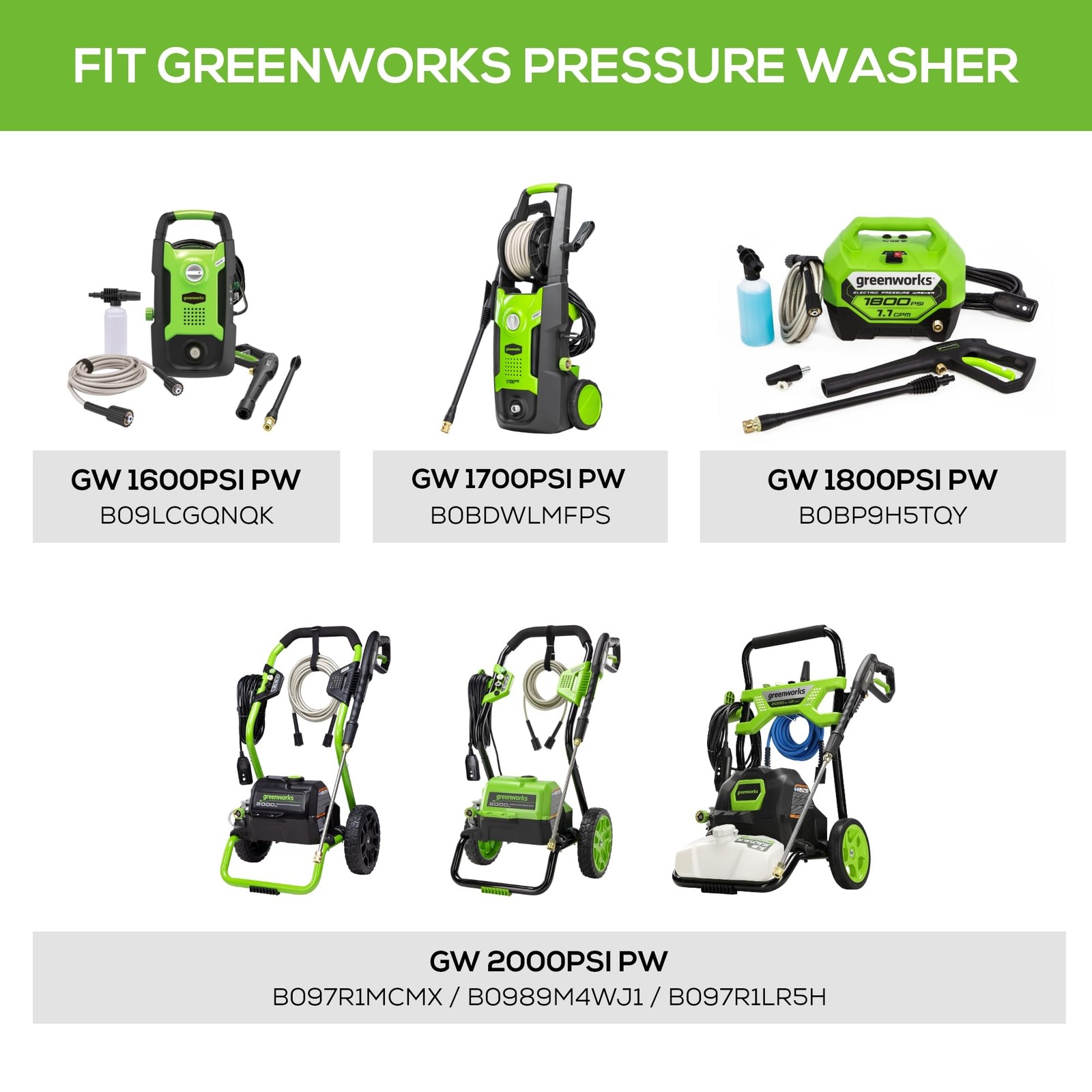 Greenworks 11″ Surface Cleaner Universal Pressure 11″, Original Version