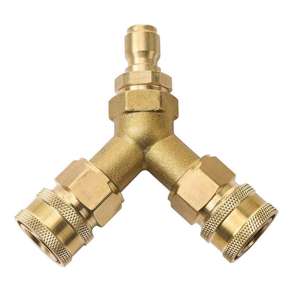 3/8 Fitting Pressure Washer Tee Splitter Coupler 1PC 4.0 GPM Accessories