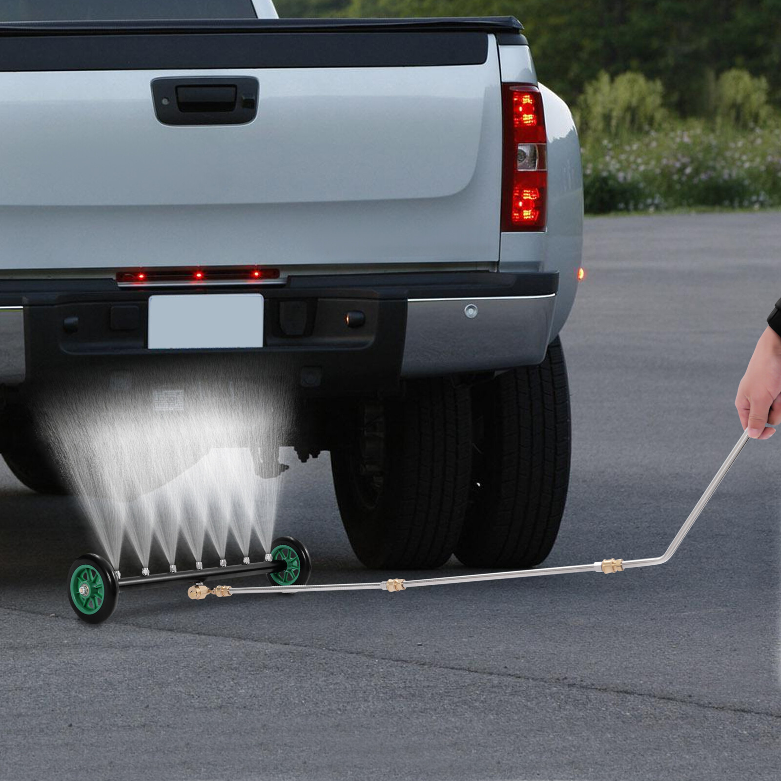 2-In-1 Pressure Washer Water Broom 7 nozzles spray head Attachment 1500-4000PSI