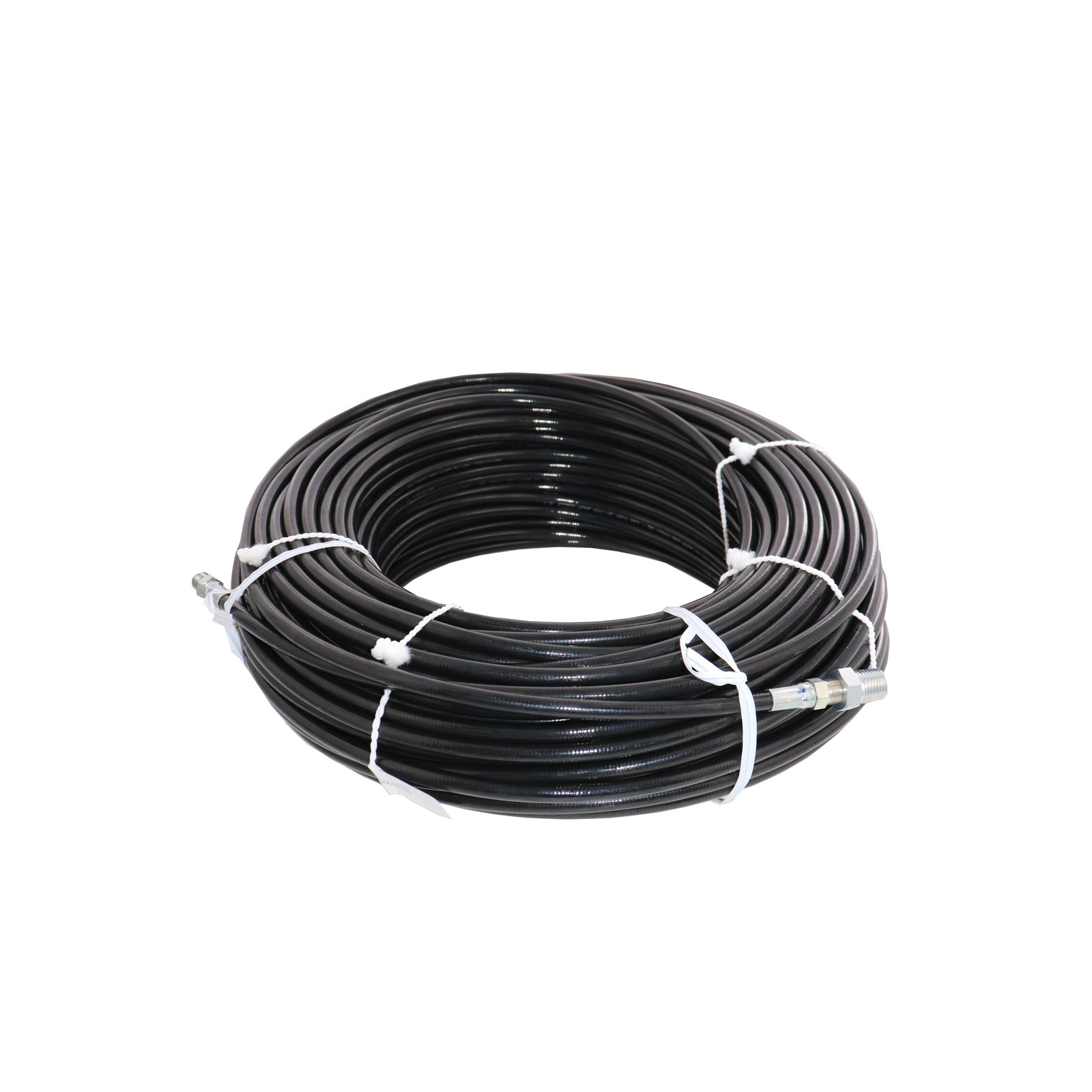 Schieffer 4800 PSI 1/8″ x 200′ Thermoplastic Sewer Jetter Hose MPT 1/4 1/8 Solid
