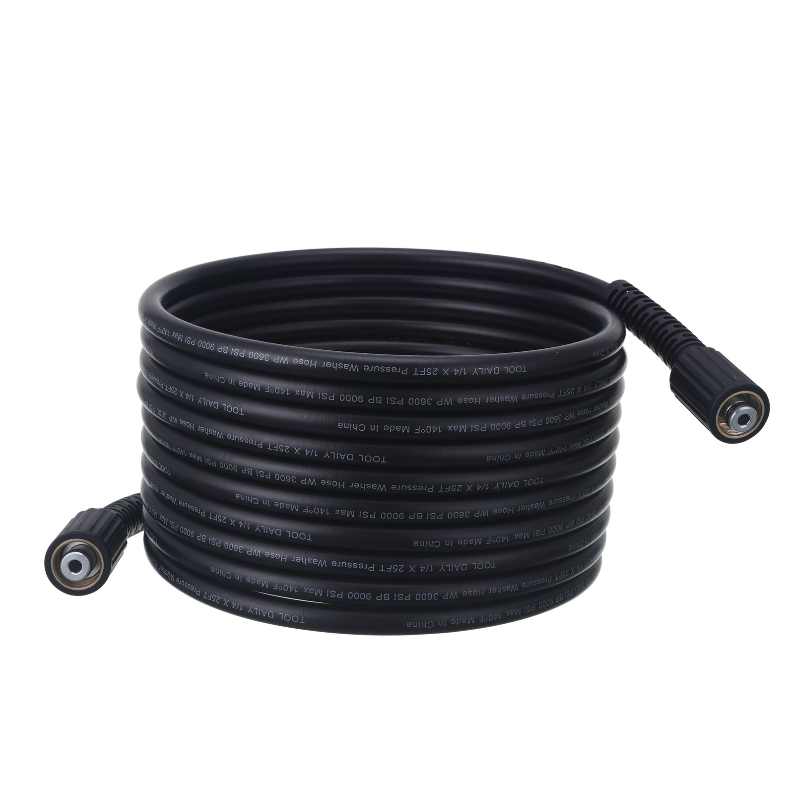 Tool Daily High Pressure Washer Hose, 25 FT X 1/4 Inch, 3600 PSI, M22 14mm, Repl