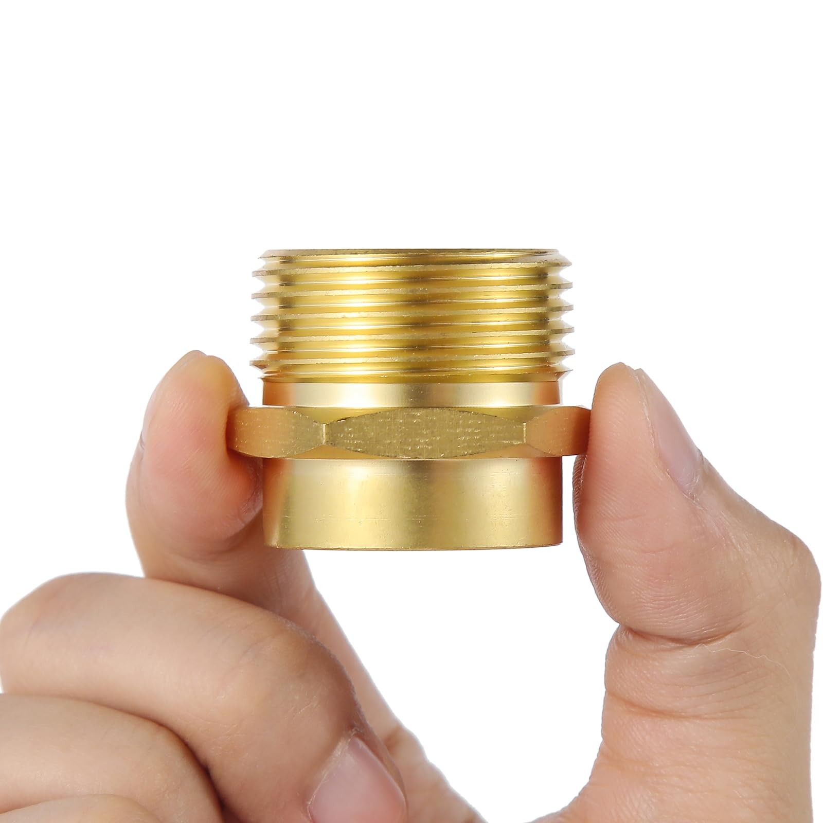 BILAL 2 PCS Brass Garden Hose 0.75 inches, ‎3/4″ GHT Female TO 1″ NPT Male