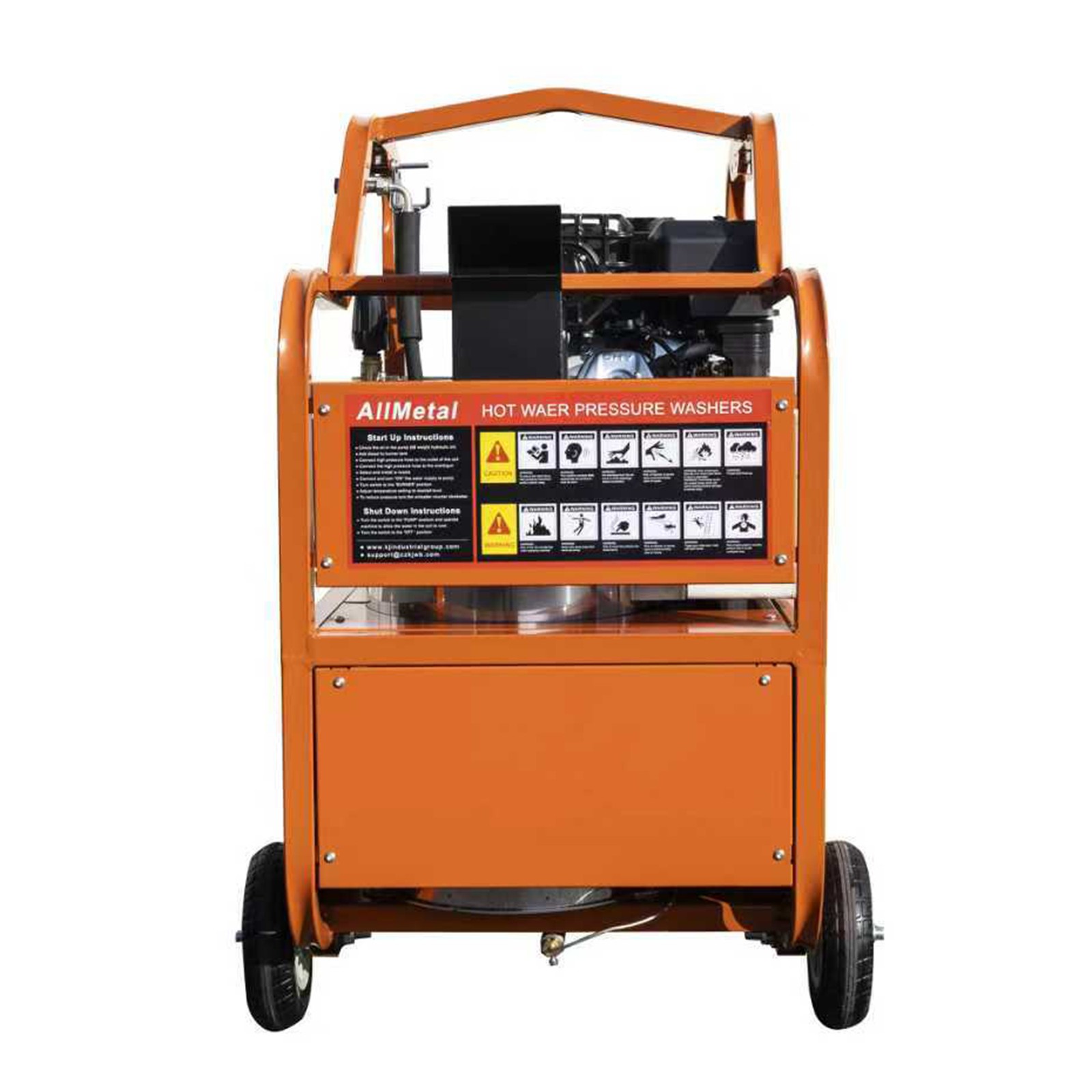 Commercial Hot Water Pressure Washer 4000 PSI 4.0 GPM 420cc Gas Electric Start
