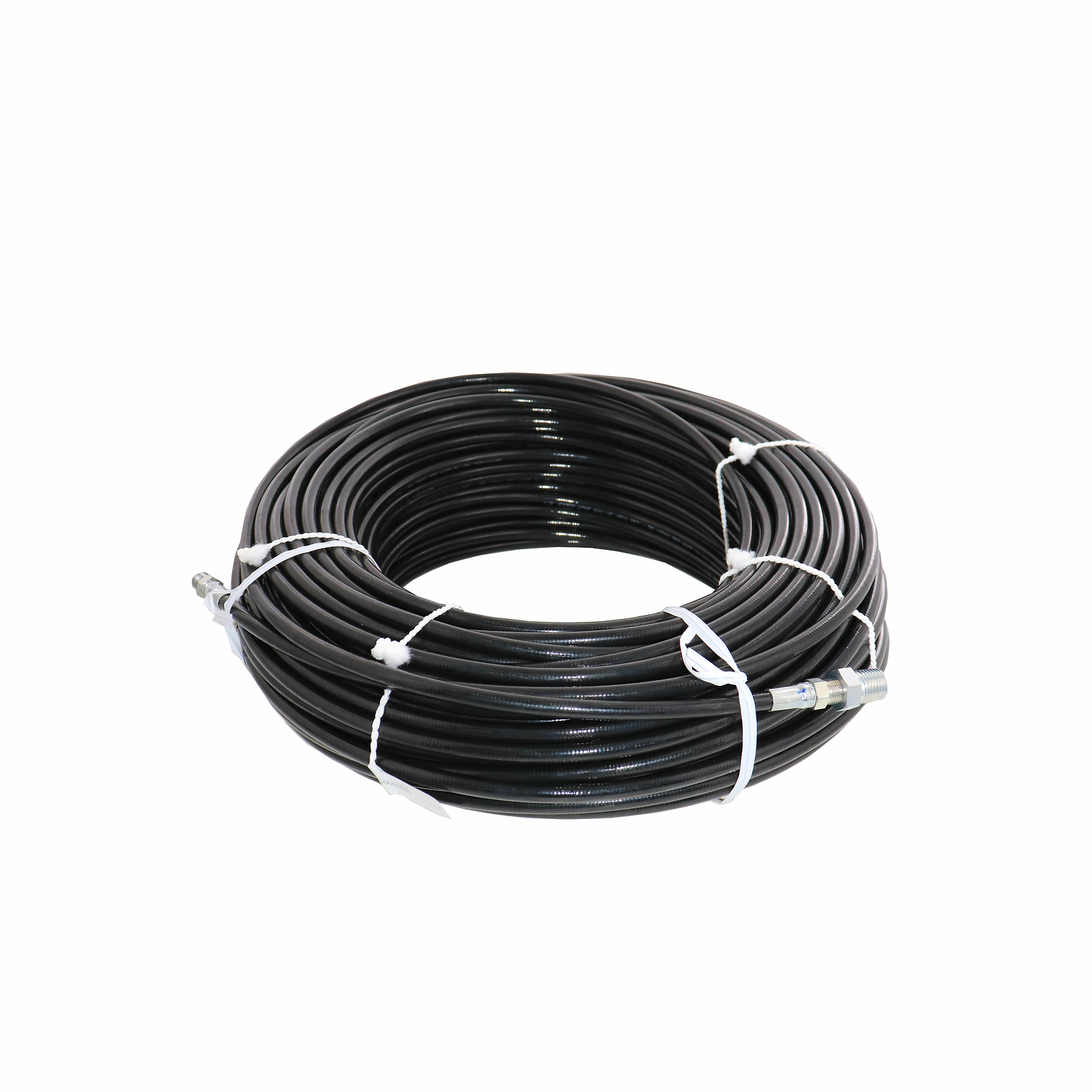 Schieffer 4800 PSI 1/8″ x 200′ Thermoplastic Sewer Jetter Hose MPT 1/4 1/8 Solid