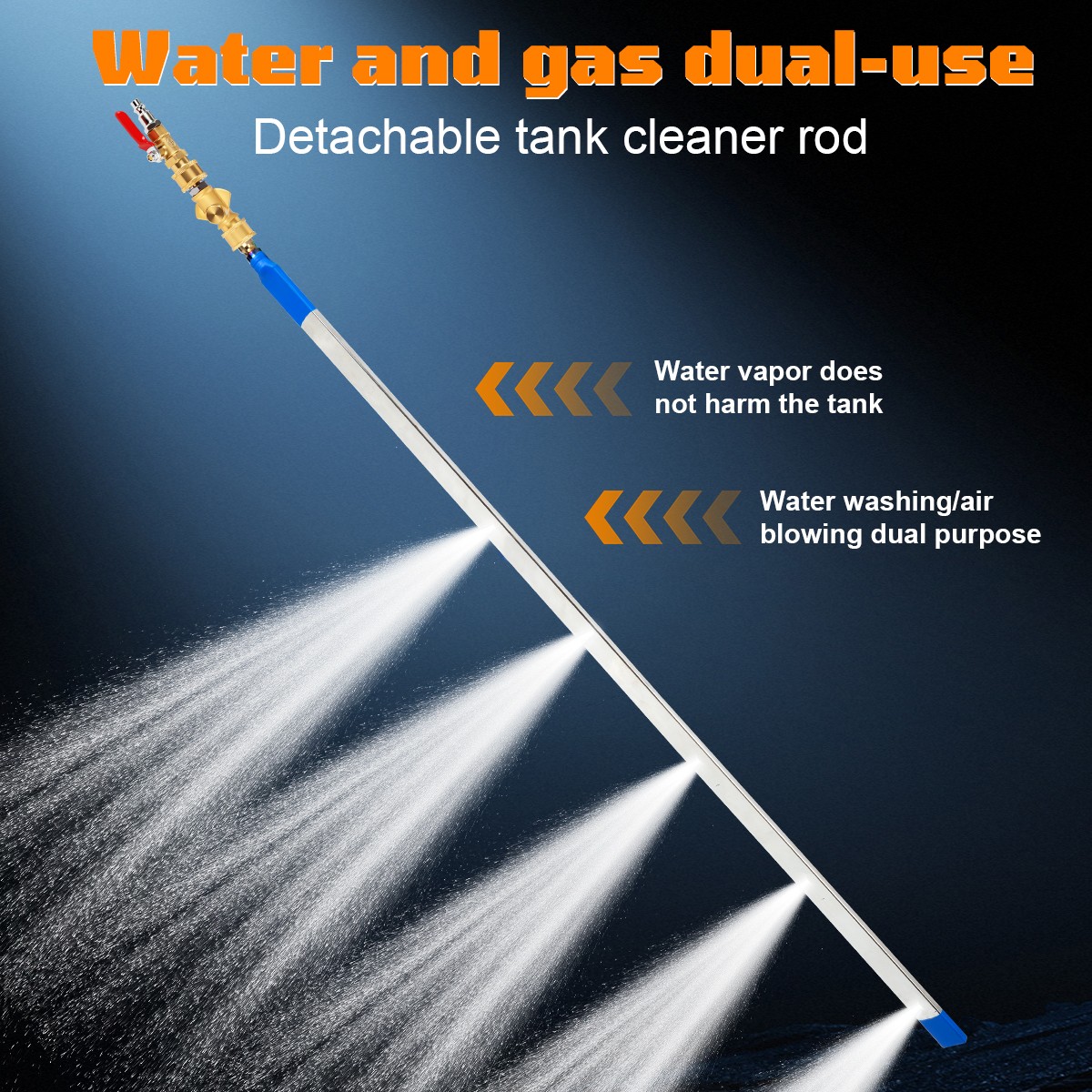 Radiator Cleaning Wand Kit–Radiator Cleaner Tool with 5 Spray Nozzles 4500 PSI