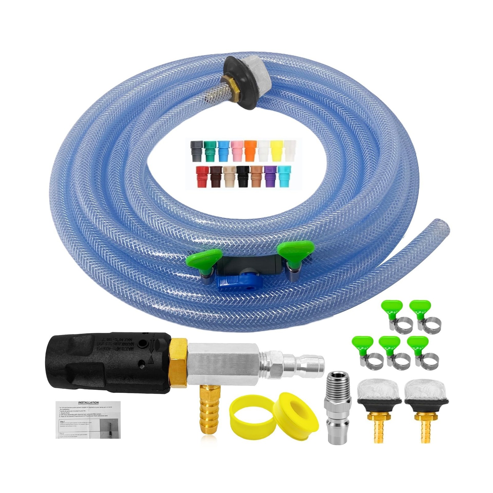 Adjustable Long Range Nozzle for Pressure Washer, Downstream Injection Spray …