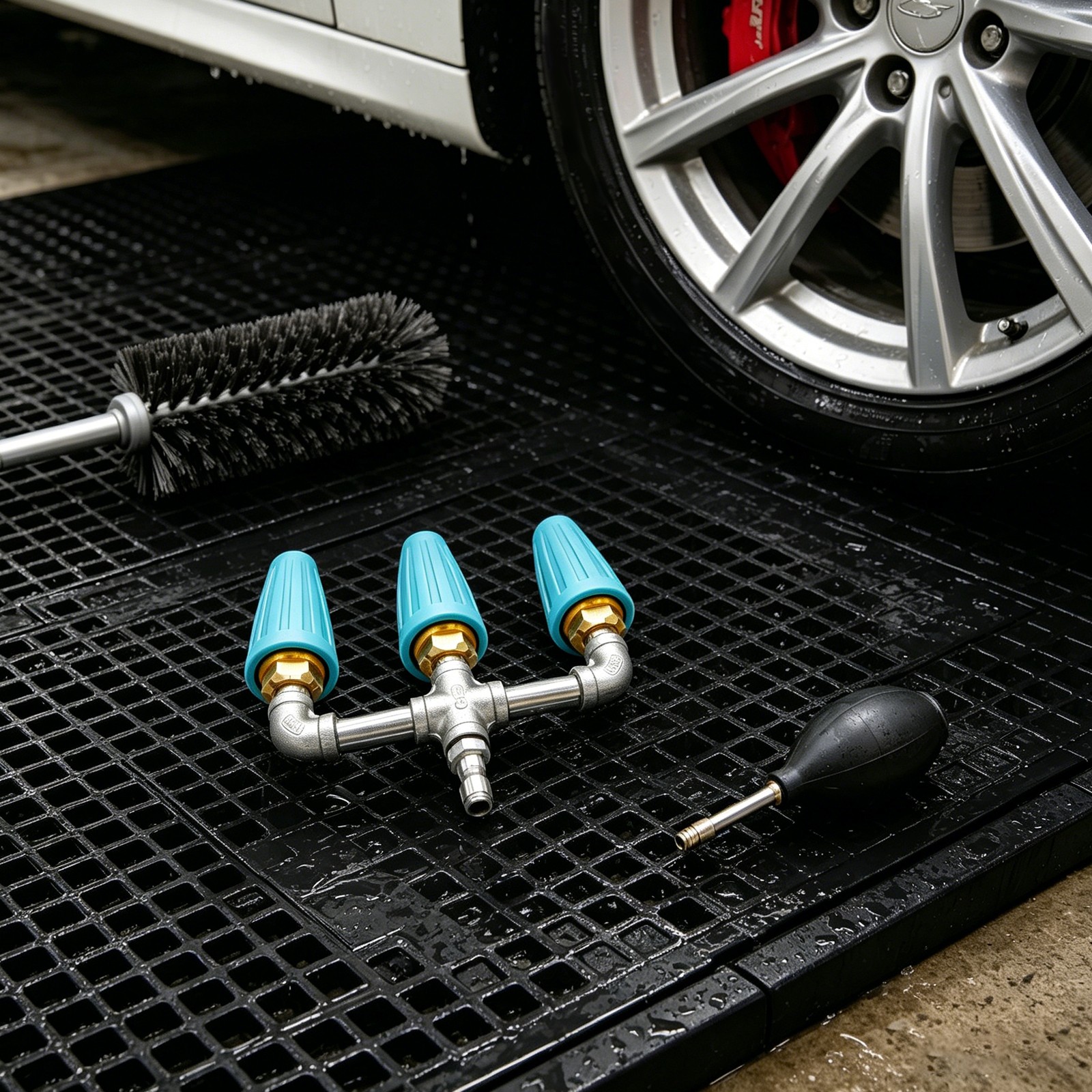 Triple-way Turbo Nozzle For Pressure Washer High Pressure Rotary Cleaning Nozzle