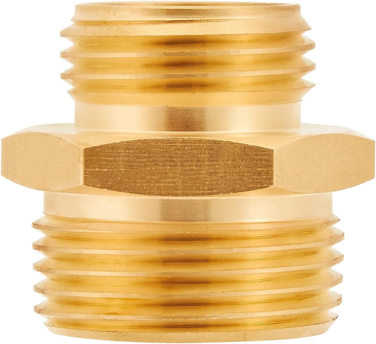 Brass Garden Hose Adapter, 3/4” GHT Male x 1” NPT Connector,GHT to