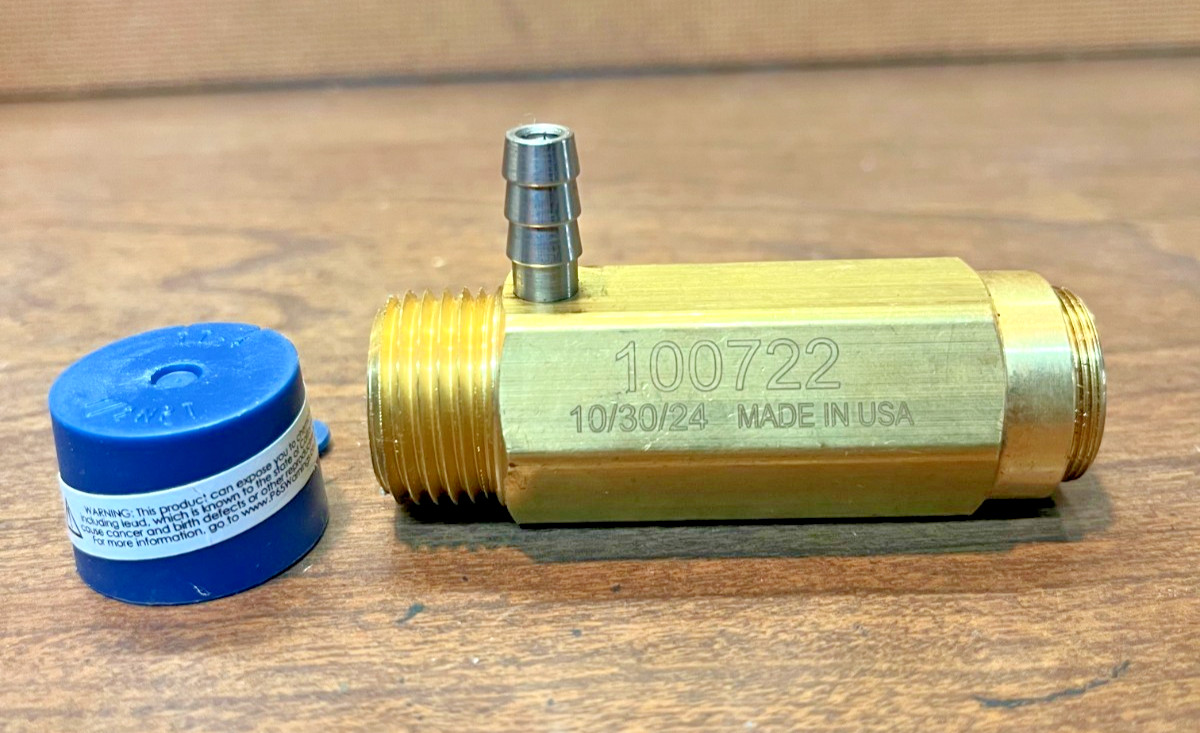 Pressure Washer Relief Valve 1/2″ MPT Brass 6GPM 6000PSI General Pump USA