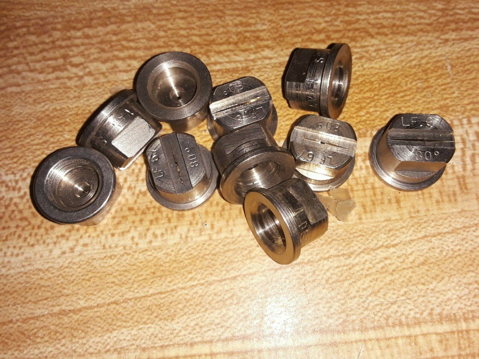 10 Delavan LF.67SS 80 Degree Fan Spray Nozzle Tip LF Series Stainless EXTRA FINE
