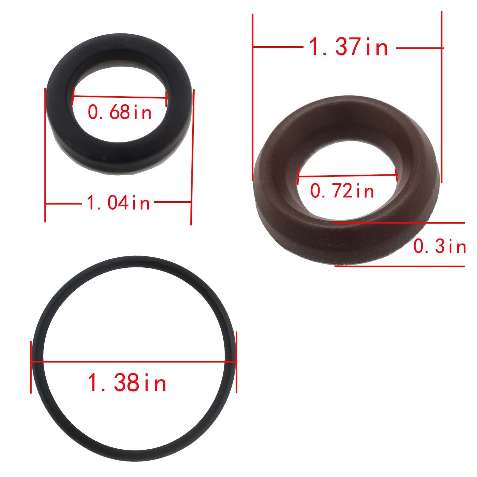 AR1857 18mm XR Seal Kit for Annovi Reverberi RK RKA RKV Pressure Washer Black