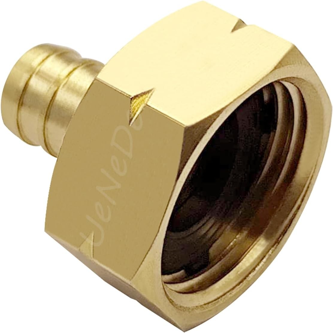 2PCS Brass 1/2″ PEX Barb to 3/4″ GHT Female Garden Hose End Connector