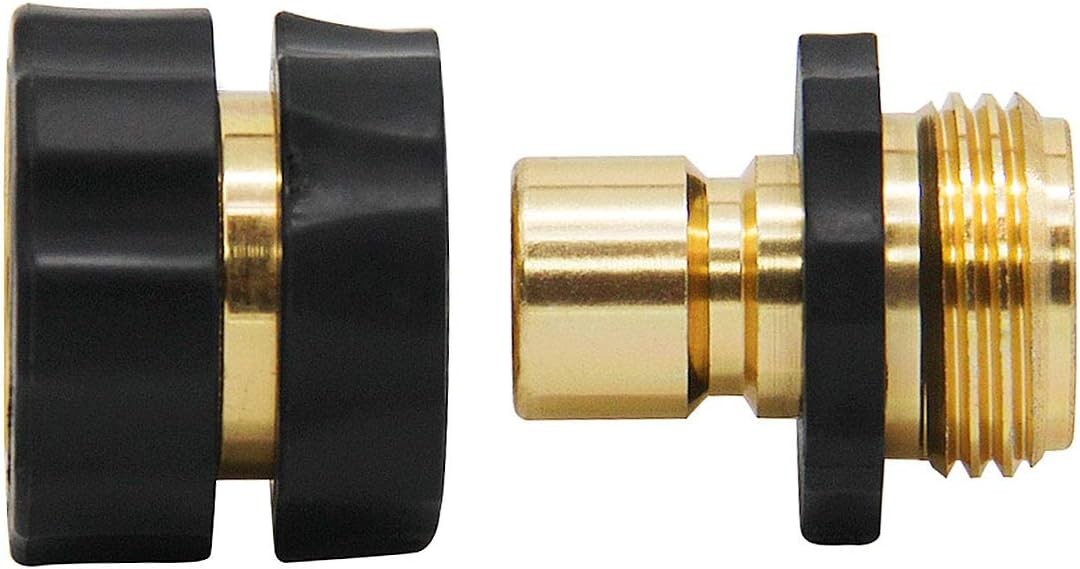 Triumpeek 3/4″ Garden Hose Connector, 7-10 cm, 9 PCS – 6 Male & 3 Female
