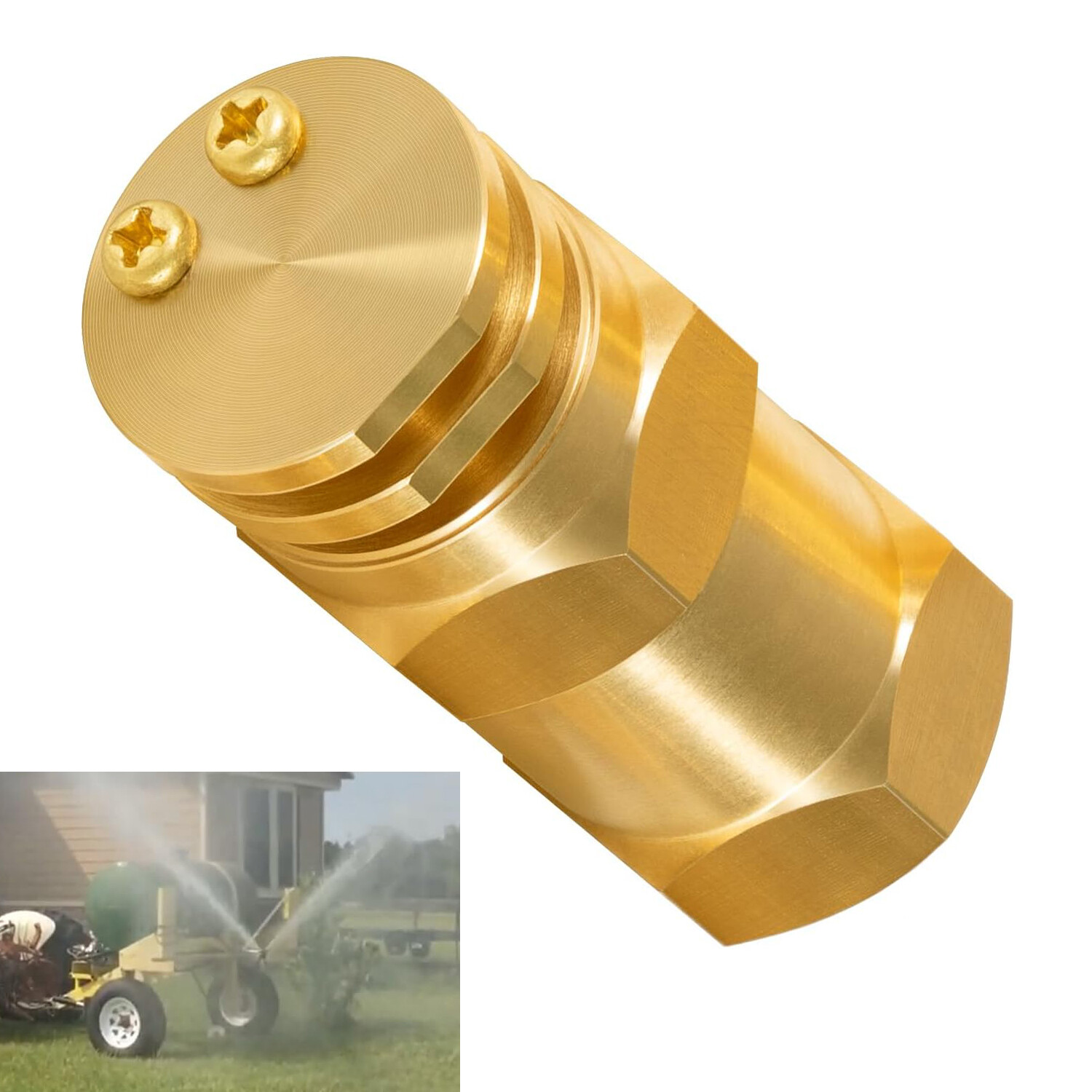 Boomless Spray Nozzle 1/2″ FPT #10 Orifices (90°&180° Caps) 4.2 GPM @40 PSI
