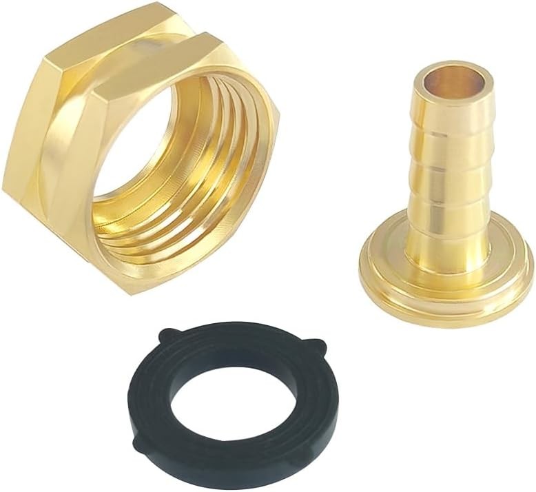 Hooshing 2PCS Garden Hose Swivel Adapter 1/2″ Barb x 3/4″ GHT Female 1/2