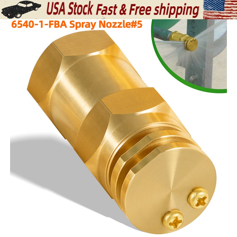 6540 Boomless Spray Nozzle 1/2″ FPT #5 Orifices (90° & 180° Caps) 2.0 GPM 40 PSI