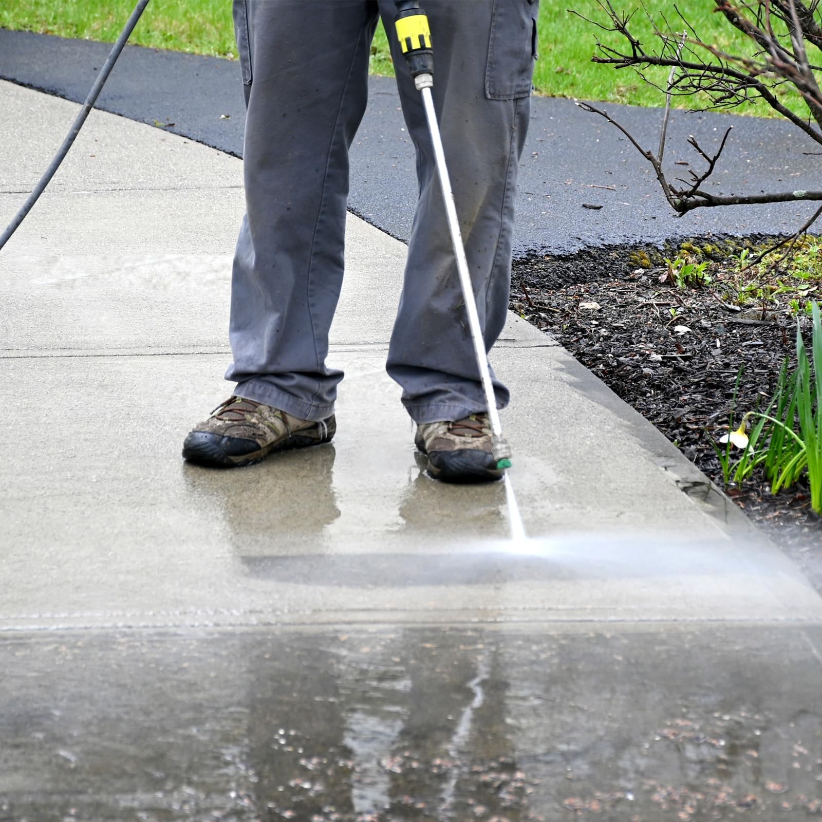 Raincovo Pressure Washer Extension Wand, Stainless Steel 17 Inch, Silvery