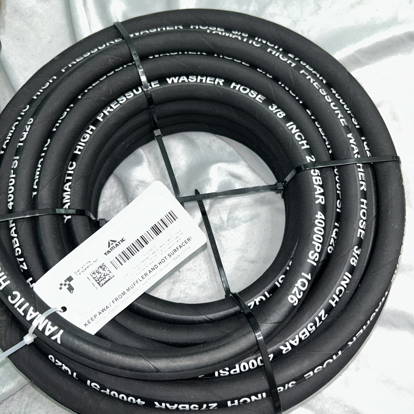 Yamatic 3/8” Kink Resistant Pressure Washer Hose 4000psi